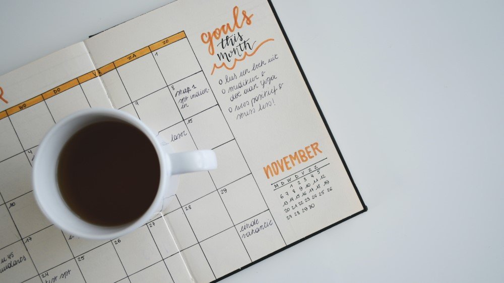 calendar develop new habits in 12 steps