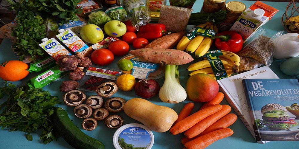 vegetables on table vegan shops in budapest