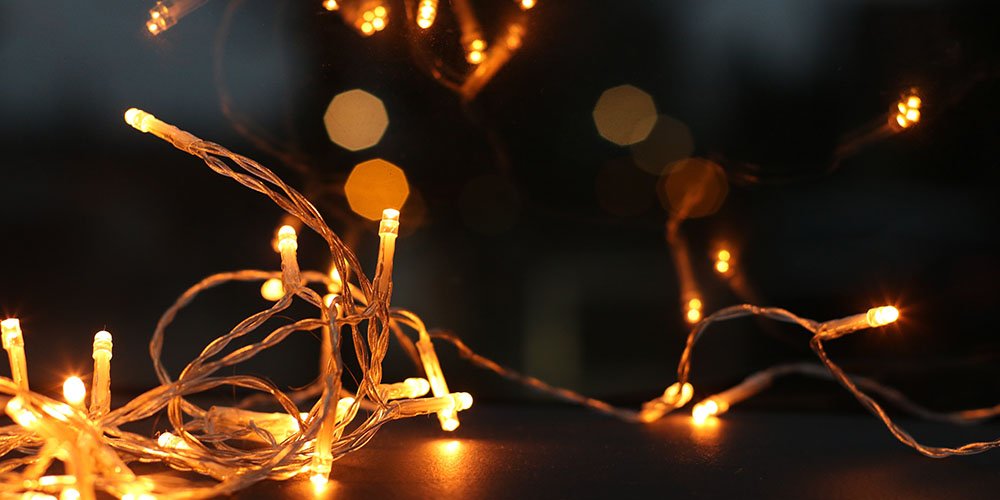 mindful during the chirstmas holidays fairy lights